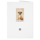 Schilderij van Boxer Hond Ongeknipt Origineel Dier (Achterkant)