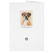 Schilderij van Boxer Hond Ongeknipt Origineel Dier (Achterkant)