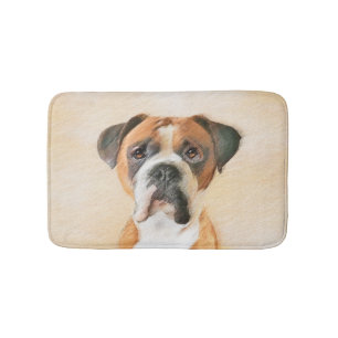 Schilderij van Boxer Hond Ongeknipt Origineel Dier Badmat