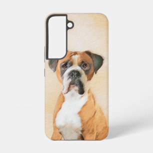 Schilderij van Boxer Hond Ongeknipt Originele Dier Samsung Galaxy Hoesje