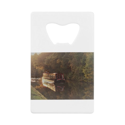 Schilderij van Britse smalboot Creditkaart Flessenopener (Voorkant)