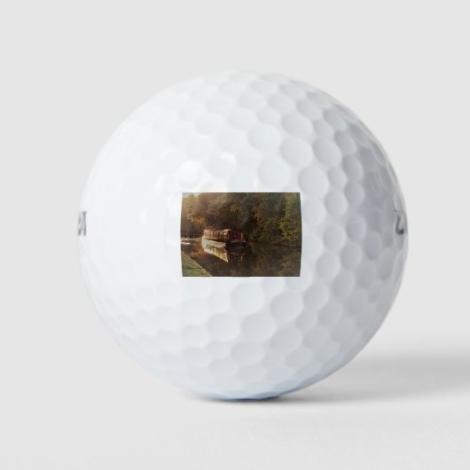Schilderij van Britse smalboot Golfballen (Voorkant)