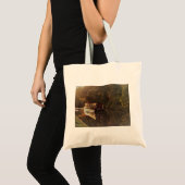 Schilderij van Britse smalboot Tote Bag (Voorkant (product))