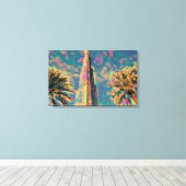 schilderij van Burj Khalifa Canvas Afdruk (Insitu (Houten vloer))