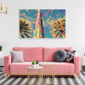 schilderij van Burj Khalifa Canvas Afdruk (Insitu (Woonkamer))
