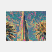 schilderij van Burj Khalifa Fleece Deken (Voorkant (Horizontaal))