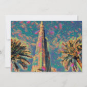 schilderij van Burj Khalifa Kaart (Voorkant)
