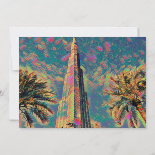 schilderij van Burj Khalifa Kaart