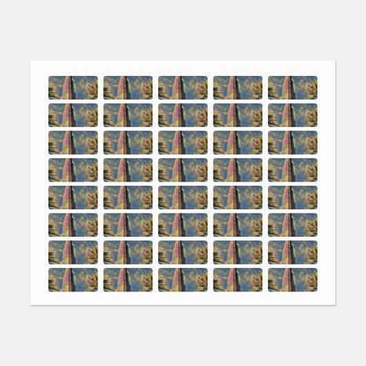 schilderij van Burj Khalifa Labels (Vel)