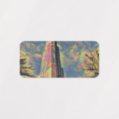 schilderij van Burj Khalifa Labels (Design 1)