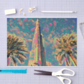 schilderij van Burj Khalifa Tissuepapier (Craft)