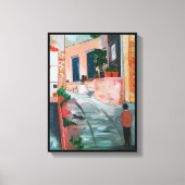 Schilderij van Calle del San Miguel door Alfred Fo Canvas Afdruk (Voorkant)