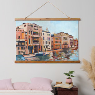 Schilderij van Canal Grande, Venetië, Italië Hangend Wandkleed