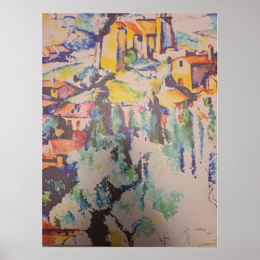 schilderij van cezanne - gewijzigd door Mark Petti Poster (Voorkant)