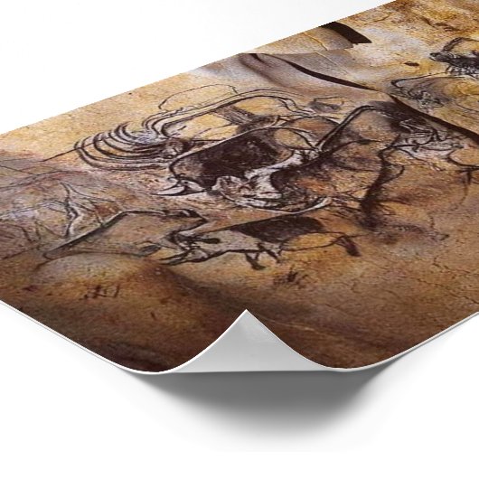 schilderij van Chauvet Cave Poster (Hoek)