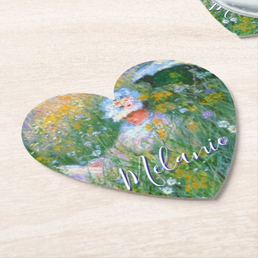 Schilderij van Claude Monet Dans La Prairie Kartonnen Onderzetters (Gekanteld)