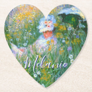 Schilderij van Claude Monet Dans La Prairie Kartonnen Onderzetters