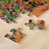 Schilderij van Coneflowers  / Kunstenaar Larry Ler Legpuzzel (Zijkant)