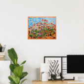 Schilderij van Coneflowers  / Kunstenaar Larry Ler Poster (Thuiskantoor)