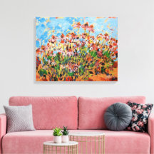 Schilderij van Coneflowers / Kunstenaar Larry Lere