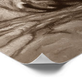 schilderij van cougar kitten in het wild met gedic poster (Hoek)