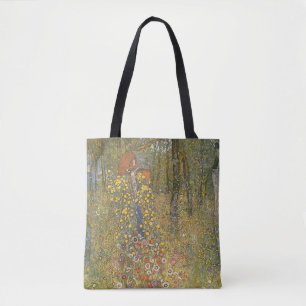 Schilderij van crucifix met een beeld van de Maagd Tote Bag