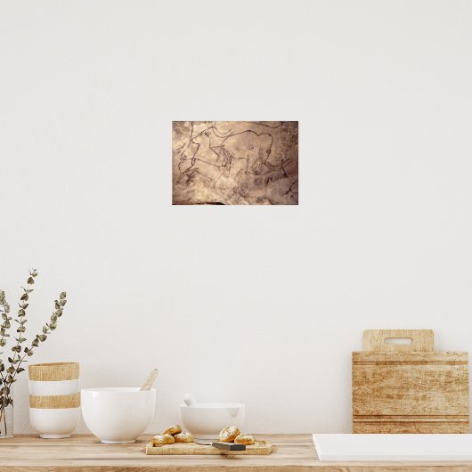 schilderij van de Rouffignac-grot Poster (Keuken)