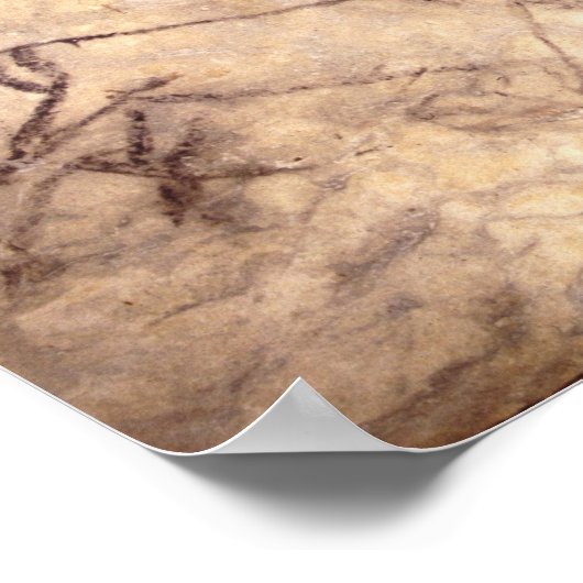 schilderij van de Rouffignac-grot Poster (Hoek)