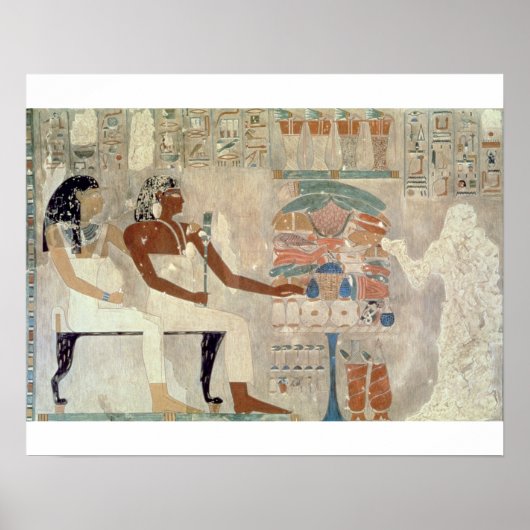 schilderij van de tombe Rekhmire, Thebes, d Poster (Voorkant)