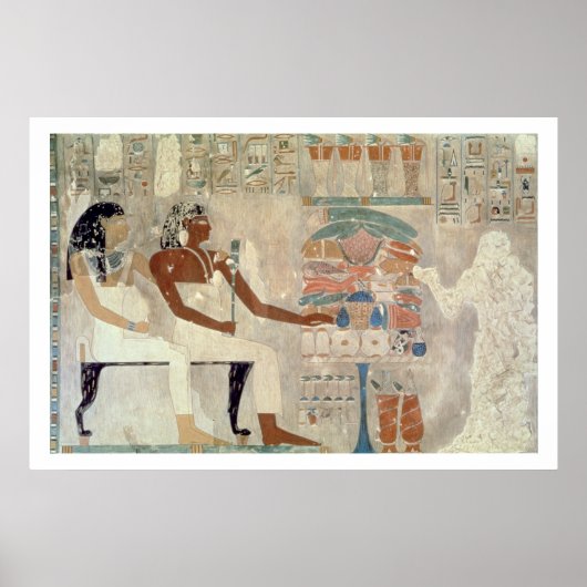schilderij van de tombe Rekhmire, Thebes, d Poster (Voorkant)