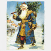 Schilderij van de  Vader Kerstmis Fleece Deken (Voorkant)