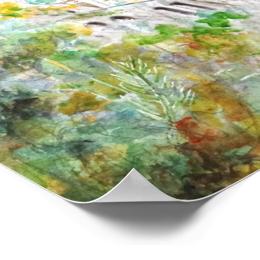 schilderij van de waterverf Cinque Terre Poster (Hoek)