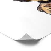 schilderij van de waterverf Dachshund door Annabel Poster (Hoek)