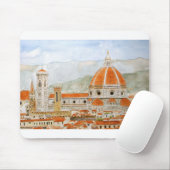 schilderij van de waterverf Florence Cathedral Duo Muismat (Met muis)