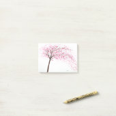 schilderij van de waterverf van Cherry blossom Post-it® Notes (Op bureau)
