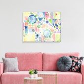 schilderij van de Waterverf van de schilderij van  Canvas Afdruk (Insitu (Woonkamer))