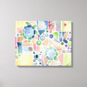 schilderij van de Waterverf van de schilderij van  Canvas Afdruk (Voorkant)