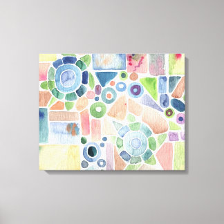 schilderij van de Waterverf van de schilderij van  Canvas Afdruk