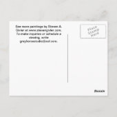 schilderij van de waterverf van ochtendgloriebloes briefkaart (Achterkant)