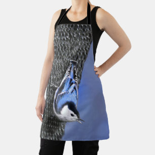 Schilderij van de witborstboomklever Originele vog Schort