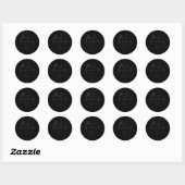 Schilderij van Donald Trump Ronde Sticker (Vel)