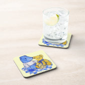 schilderij van drie schattige oude teddyberen drankjes onderzetter (Rechterzijde)