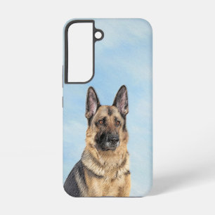 Schilderij van Duitse Herdershond - Lief Origineel Samsung Galaxy Hoesje