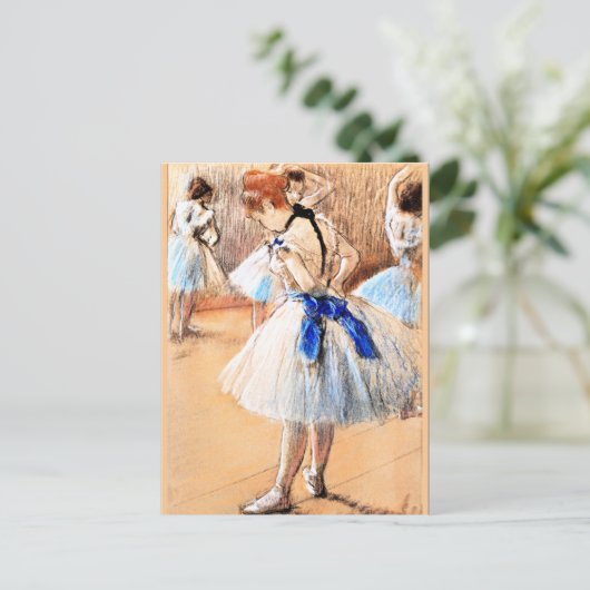 Schilderij van Edgar Degas, Danseres, 1880 Briefkaart (Staand voorkant)