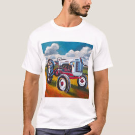 Schilderij van een antieke tractor - Cadeau voor t T-shirt