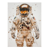 schilderij van een astronaut perfect poster (Voorkant)