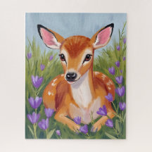 Schilderij van een babyhert