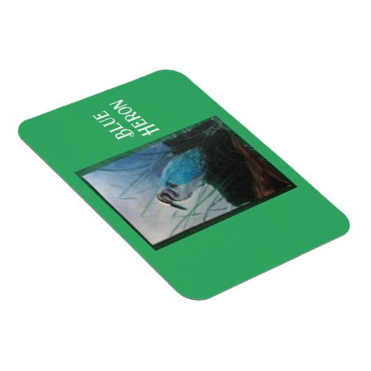 Schilderij van een Blue Heron Flexible Magneet (Rechterzijde)