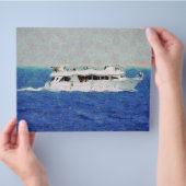 Schilderij van een boot flyer (Hand)