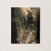 Schilderij van een hoornd dier, c.17000 BC (grot) Legpuzzel (Verticaal)